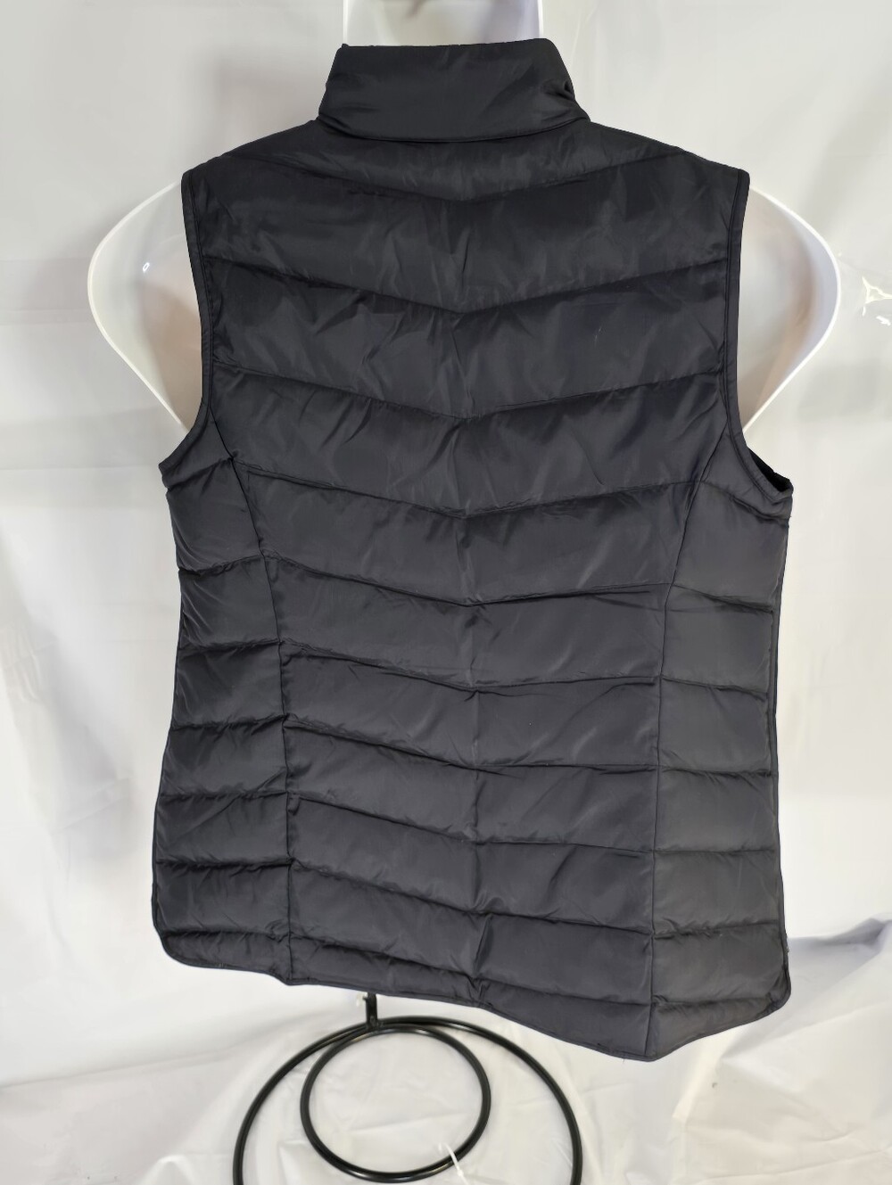 J. Jill Women’s Black Down Puffer Vest Full Zip Quilted Lightweight - Size Small - Picture 4 of 4